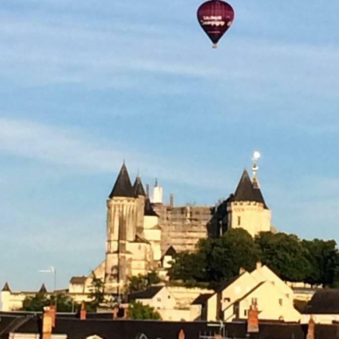 Cosy Flat 2 Eme Etage Vue Chateau Loire A Velo โซมูร์ ภายนอก รูปภาพ